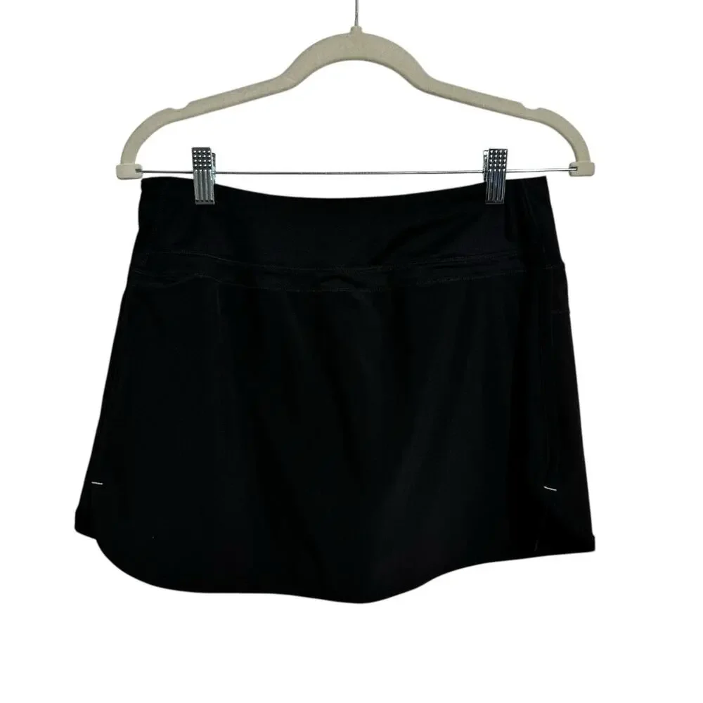 Free Fly Tennis Pickleball Bamboo Lined Skort Women S Black Sport Minimal Active